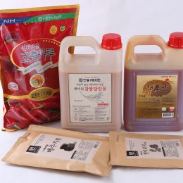 Making brown rice barley red pepper paste DIY